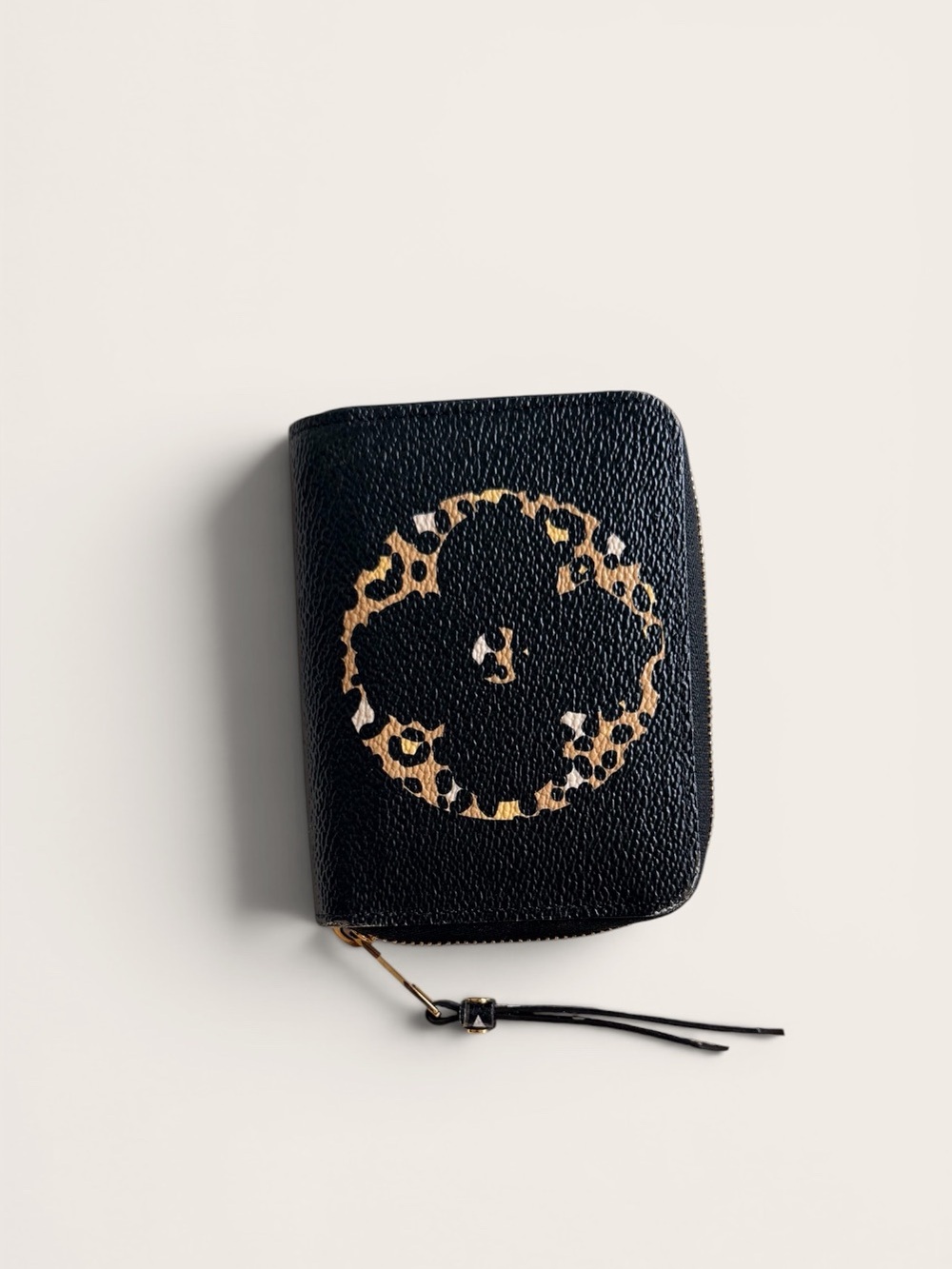 Louis Vuitton Limited Edition Black and Gold Jungle Zip Wallet